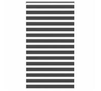 vidaXL Store zèbre noir 120x200 cm largeur du tissu 115,9 cm polyester, store à enrouleur zébré, store zébré pour fenêtre, 4014265