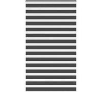 vidaXL Store à enrouleur zèbre 120x230 cm Polyester Noir largeur du tissu 115,9 cm