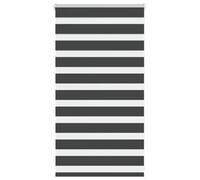 vidaXL Store zèbre Noir 70x100 cm Largeur du Tissu 65,9 cm Polyester, Store à Enrouleur zébré, Store zébré pour fenêtre, Store zébré pour vitre