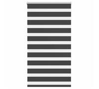 vidaXL Store zèbre noir 75x150 cm largeur du tissu 70,9 cm polyester, store à enrouleur zébré, store zébré pour fenêtre, 4014230