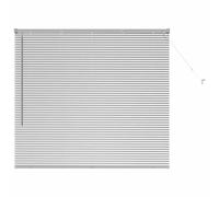 vidaXL Stores vénitiens Argenté 130 x 140 cm Aluminium, Stores en Aluminium rectangulaires Modernes, Ajustables, pour fenêtre, contrôle de la lumière et intimité à la Maison