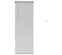 vidaXL Stores vénitiens Argenté 130 x 45 cm Aluminium, Stores en Aluminium rectangulaires Modernes, Ajustables, pour fenêtre, contrôle de la lumière et intimité à la Maison