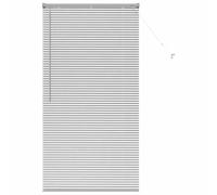 vidaXL Stores vénitiens Argenté 175 x 90 cm Aluminium, Stores en Aluminium rectangulaires Modernes, Ajustables, pour fenêtre, contrôle de la lumière et intimité à la Maison