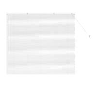 vidaXL Stores vénitiens Blanc 130 x 150 cm Aluminium, Stores en Aluminium rectangulaires Modernes, Ajustables, pour fenêtre, contrôle de la lumière et intimité à la Maison