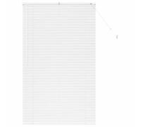 vidaXL Stores vénitiens Blanc 175 x 100 cm Aluminium, Stores en Aluminium rectangulaires Modernes, Ajustables, pour fenêtre, contrôle de la lumière et intimité à la Maison