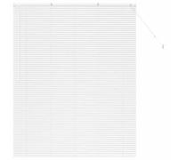 vidaXL Stores vénitiens Blanc 175 x 150 cm Aluminium, Stores en Aluminium rectangulaires Modernes, Ajustables, pour fenêtre, contrôle de la lumière et intimité à la Maison
