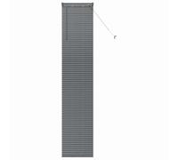 vidaXL Stores vénitiens Gris foncé 220 x 45 cm Aluminium, Stores en Aluminium rectangulaires Modernes, Ajustables, pour fenêtre, contrôle de la lumière et intimité à la Maison