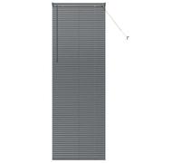 vidaXL Stores vénitiens Gris foncé 220 x 75 cm Aluminium, Stores en Aluminium rectangulaires Modernes, Ajustables, pour fenêtre, contrôle de la lumière et intimité à la Maison