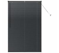 vidaXL Stores vénitiens Noir 175 x 110 cm Aluminium, Stores en Aluminium rectangulaires Modernes, Ajustables, pour fenêtre, contrôle de la lumière et intimité à la Maison