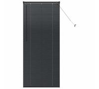 vidaXL – Store vénitien aluminium 175 x 80 cm Noir mat – Manuel, montage extérieur