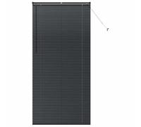 vidaXL Stores vénitiens Noir 220 x 100 cm Aluminium, Stores en Aluminium rectangulaires Modernes, Ajustables, pour fenêtre, contrôle de la lumière et intimité à la Maison