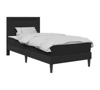 vidaXL Structure de lit noire 80 x 200 cm Cuir synthétique