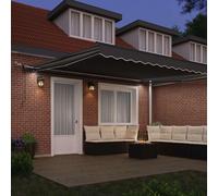 vidaXL Structure de marquise électrique avec LED et capteur, 5 x 3,5 mètres