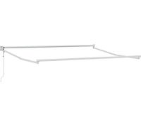 vidaXL Structure de parasol télescopique blanche 300 x 250 cm en aluminium