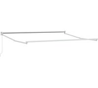 vidaXL Structure de parasol télescopique blanche 300 x 250 cm en aluminium