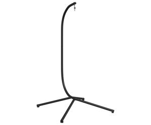 vidaXL Structure de support pour fauteuil suspendu en forme d'œuf, sans panier, anthracite, en acier (seulement la base)