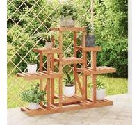 vidaXL Support à fleurs 110x25x96 cm bois massif de sapin 362850 Marron G
