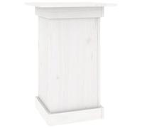 Vidaxl Support À Fleurs Blanc 40x40x60 Cm Bois De Pin Solide