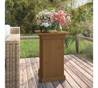vidaXL Support à fleurs Bois de pin Marron miel