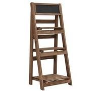 vidaXL Pin Support à Plantes à 3 Niveaux avec Tableau Noir Support pour Pot de Fleurs Jardinière Jardin Balcon Extérieur 40x30x90 cm