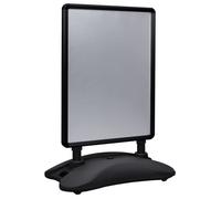 vidaXL Support d'affiche A1 à base d'eau Noir Alliage d'aluminium