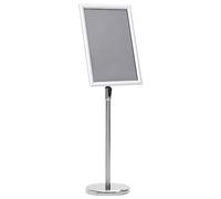 Support d affiche A3 sur pied Argenté Alliage d aluminium argenté G