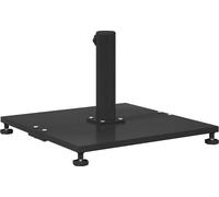 vidaXL, support de parasol, 25,95 kg, noir, carré