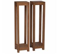 vidaXL Support de Plante 2 pc Naturel 25 x 25 x 100 cm 42026906