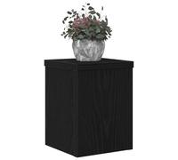 vidaXL Support de Plante 2 pcs Chêne noir 15 x 15 x 20 cm, Décor de salon, support de plantes moderne, étagère à étages, support stylé pour une belle présentation
