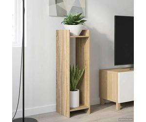 vidaXL Support de Plante 2 pcs Chêne Sonoma 30 x 30 x 100 cm 899567