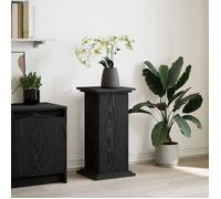 vidaXL Support de plante chêne noir 31x30x60 cm - Bois reconstitué, finition mate