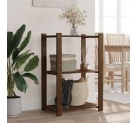 vidaXL Support de rangement à 3 niveaux marron 60x38x90 cm bois de pin 373398 Marron G
