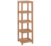 vidaXL Étagère de Salle de Bain 4 Niveaux Armoire Toilette Bois de Teck Massif