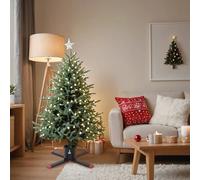 vidaXL Support de Sapin de Noël Noir