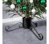 VIDAXL Support de sapin de No?l Noir 58x58x21 cm