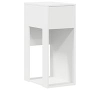 vidaXL Support de Tour d'ordinateur avec tiroir Blanc 30x44x74 cm