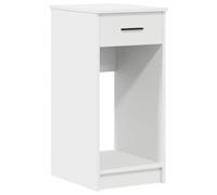 vidaXL Support de tour d'ordinateur avec tiroir blanc 35x45x77 cm