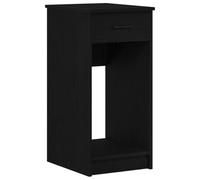 vidaXL Support de tour d'ordinateur avec tiroir noir 35x45x77 cm