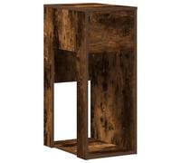 vidaXL Support de Tour d'ordinateur et tiroir chêne fumé 30x44x74 cm