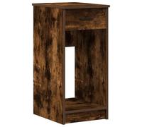 vidaXL Support de tour d'ordinateur et tiroir chêne fumé 35x45x77 cm Multicolore