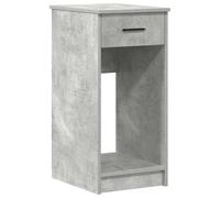 vidaXL Support de tour d'ordinateur et tiroir gris béton 35x45x77 cm