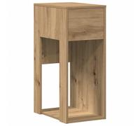 vidaXL Support de Tour d'ordinateur tiroir chêne Artisanal 30x44x74 cm