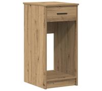 vidaXL Support de tour d'ordinateur Chêne artisanal avec tiroir 35x45x77 cm