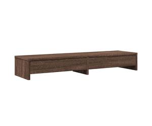 vidaXL Support d'écran avec tiroirs aspect chêne 100x27x15 cm