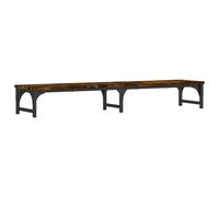vidaXL Support d'écran chêne fumé 105x23x15,5 cm bois composite