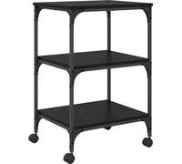 vidaXL Support d'impression noir imitation chêne 50 x 41 x 75 cm