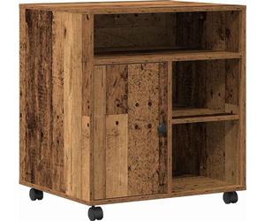 vidaXL Support d'impression vieux bois 60 x 50 x 67 cm Bois composite