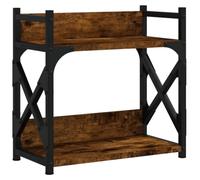 vidaXL Support d'imprimante à 2 niveaux chêne fumé 40x20x40 cm