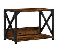 vidaXL Support d'imprimante à 2 niveaux 44x26x31,5 cm Chêne fumé