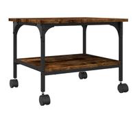 vidaXL Support d'imprimante à 2 Niveaux chêne fumé 50x40x38 cm